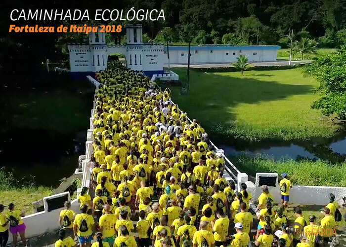 Caminhada ecológica Forte Itaipu 2018