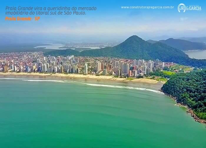 Praia Grande vira a queridinha do mercado imobiliário do litoral de São Paulo. Praia Grande está no topo do crescimento imobiliário da região.