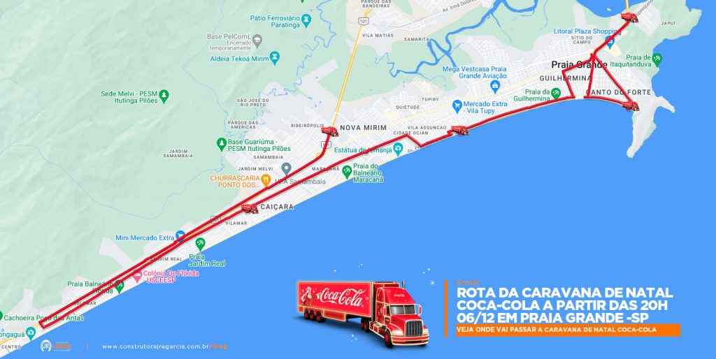 Caravana de Natal da Coca Cola em Praia Grande 2022