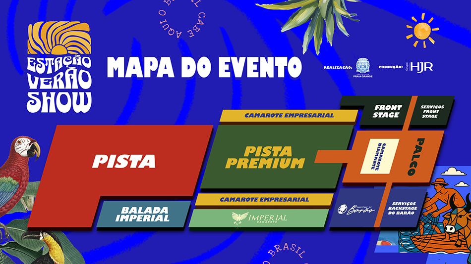 Mapa do Evento - Estação Verão Show Praia Grande: Confira a Programação Completa do Estação Verão Show em Praia Grande